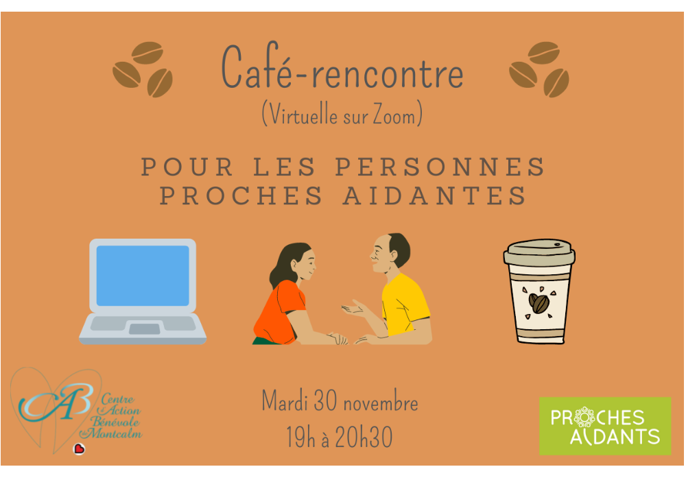 Café-rencontre Virtuelle pour les Proches Aidants