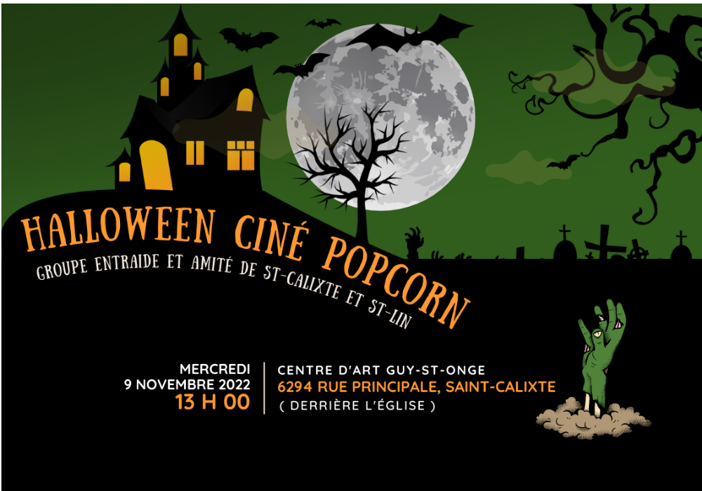 Halloween Ciné popcorn 
