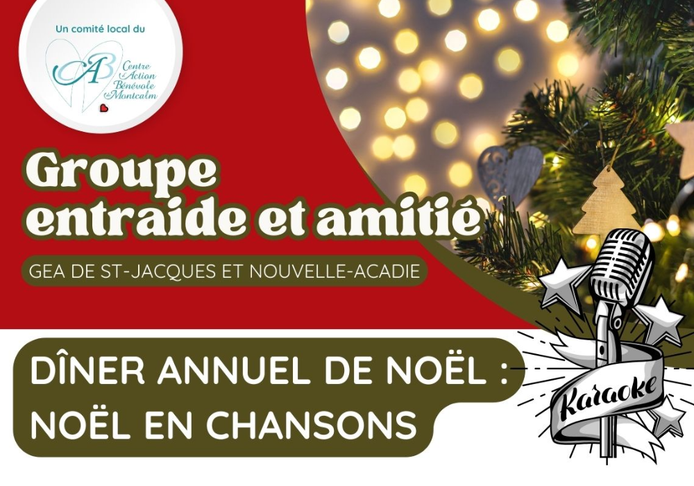 Dîner annuel de Noël : Noël en chansons