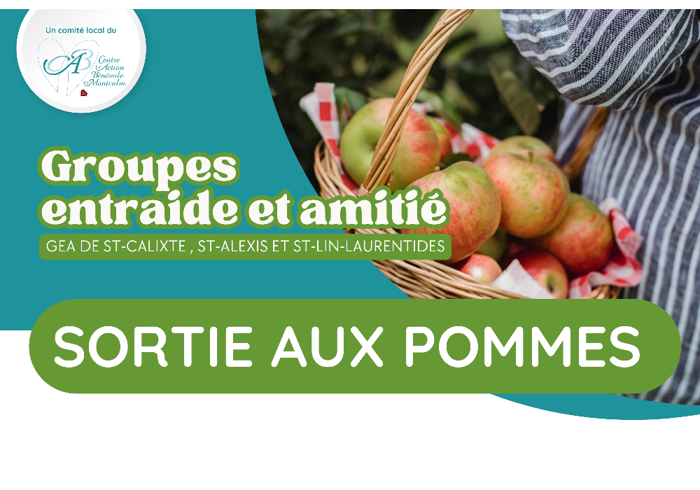 Sortie aux pommes - GEA de St-Calixte, St-Alexis et St-Lin-Laurentides
