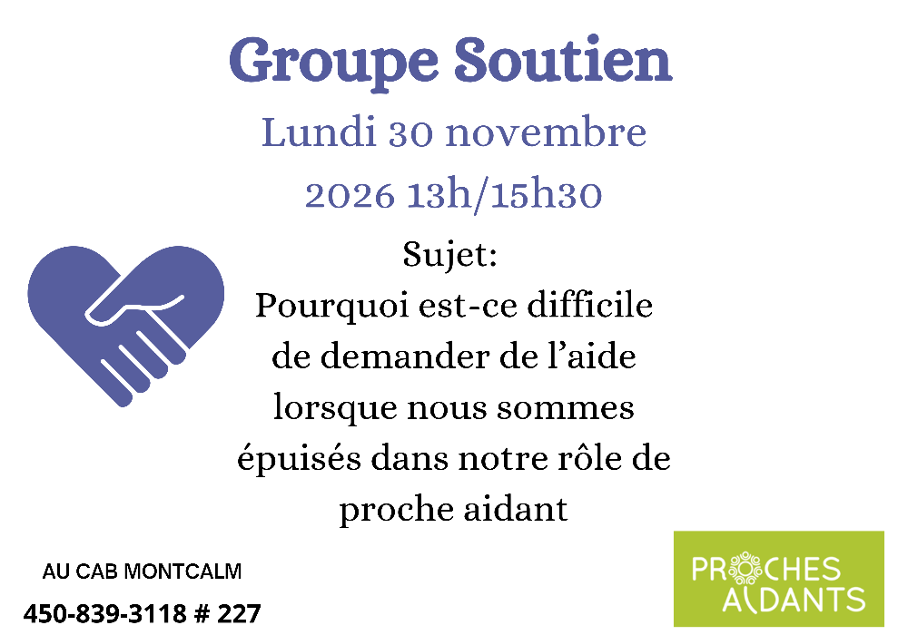 Prendre soin d’un proche, c’est aussi avoir besoin de soutien.