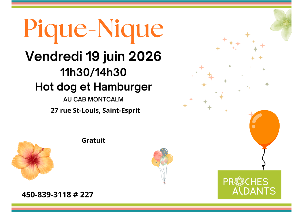 Pique-Nique au CAB Montcalm