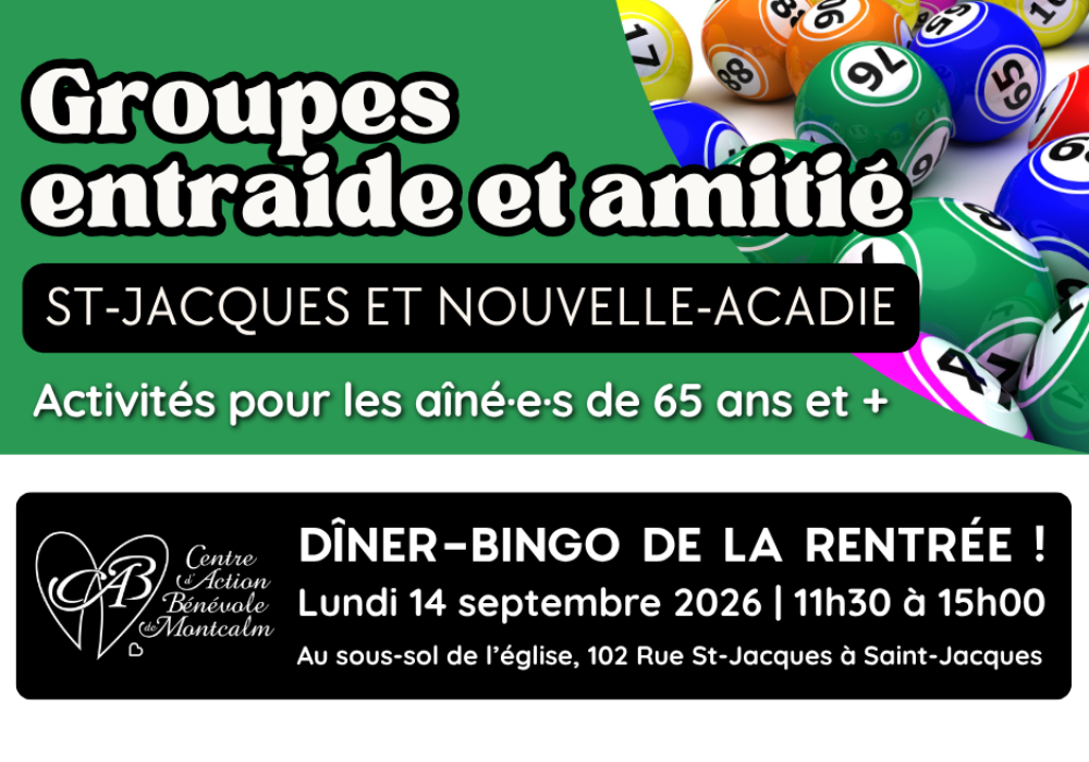 Dîner-Bingo de la rentrée!