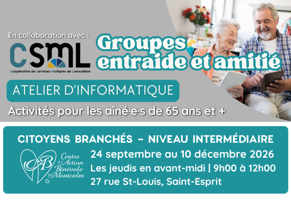 Atelier d’informatique sur tablette Apple