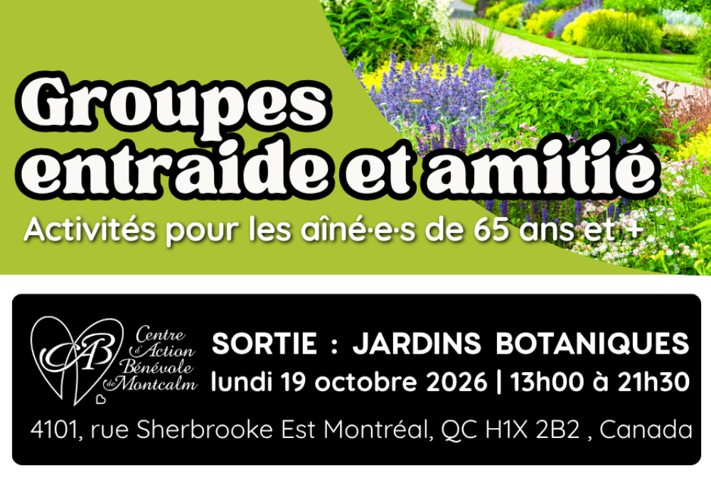 Sortie au Jardin botanique
