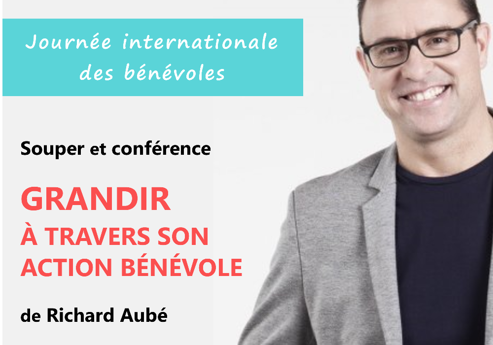 Souper et conférence pour la Journée internationale des bénévoles