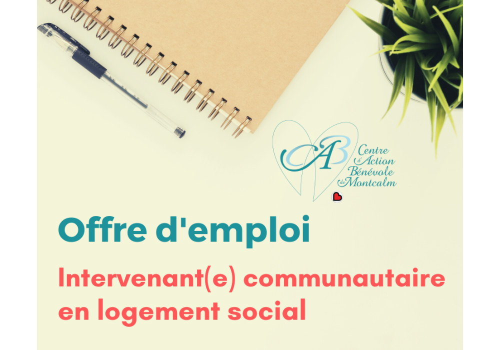 Offre d’emploi Intervenant(e) communautaire en logement social