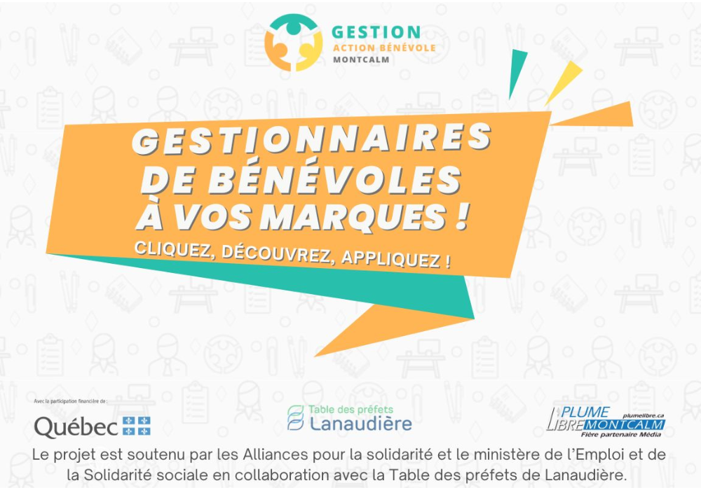 Gestionnaires de bénévoles, À VOS MARQUES !